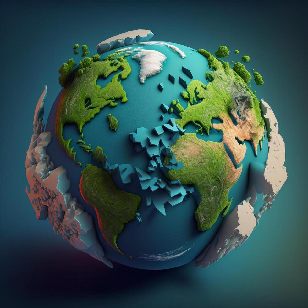 Earth globe Planet Save earth Go green photo