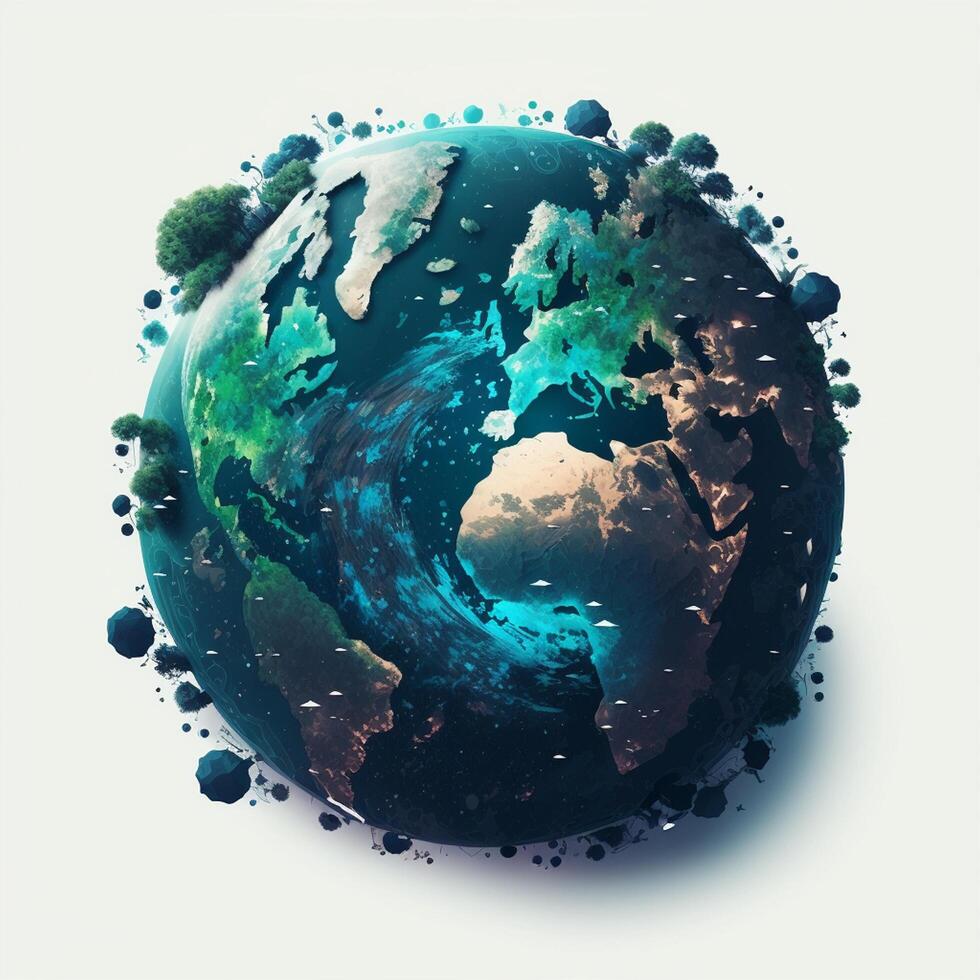 Earth globe Planet Save earth Go green photo