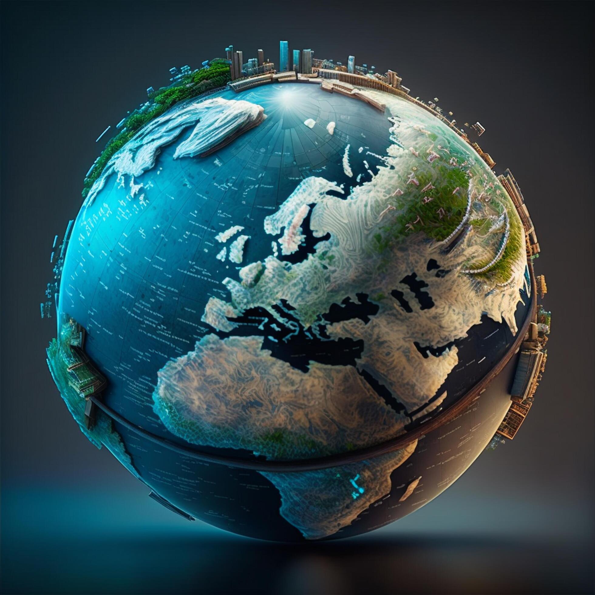 Earth globe Planet Save earth Go green 22630427 Stock Photo at Vecteezy