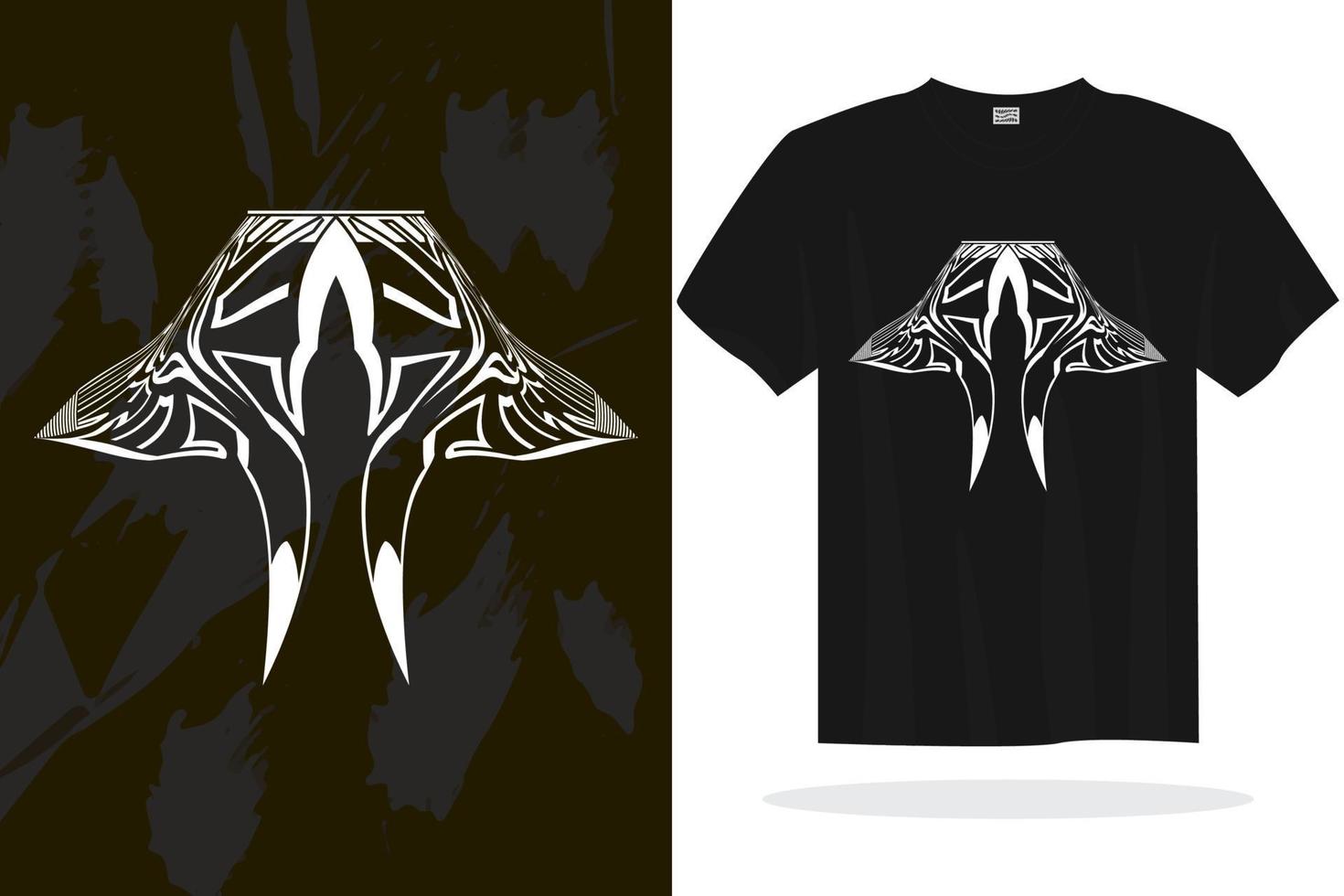 Modern t shirt design vector template with random graphics