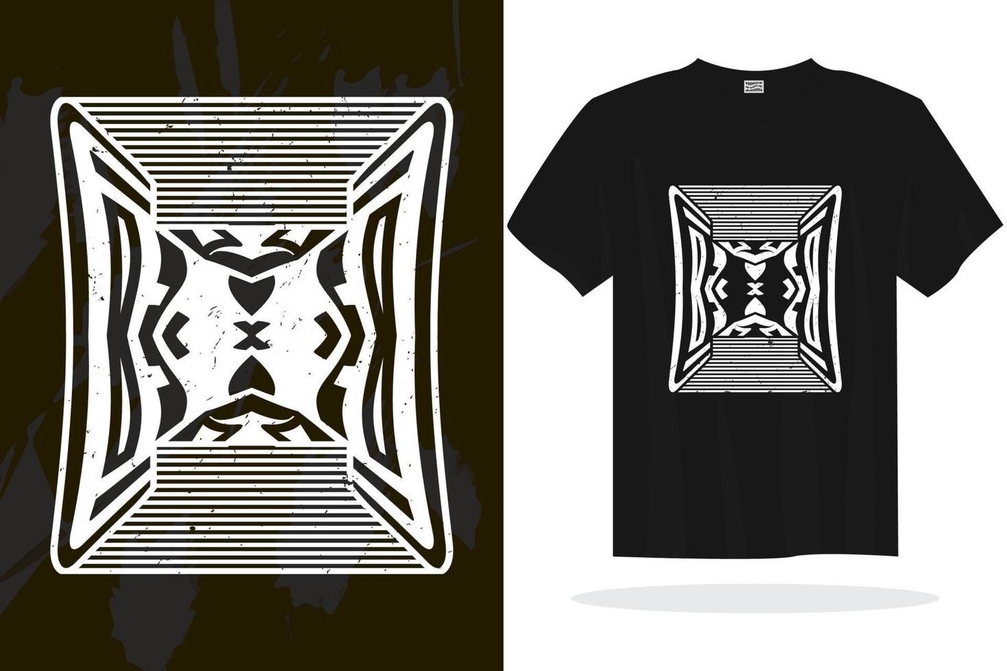 Modern t shirt design vector template with random graphics