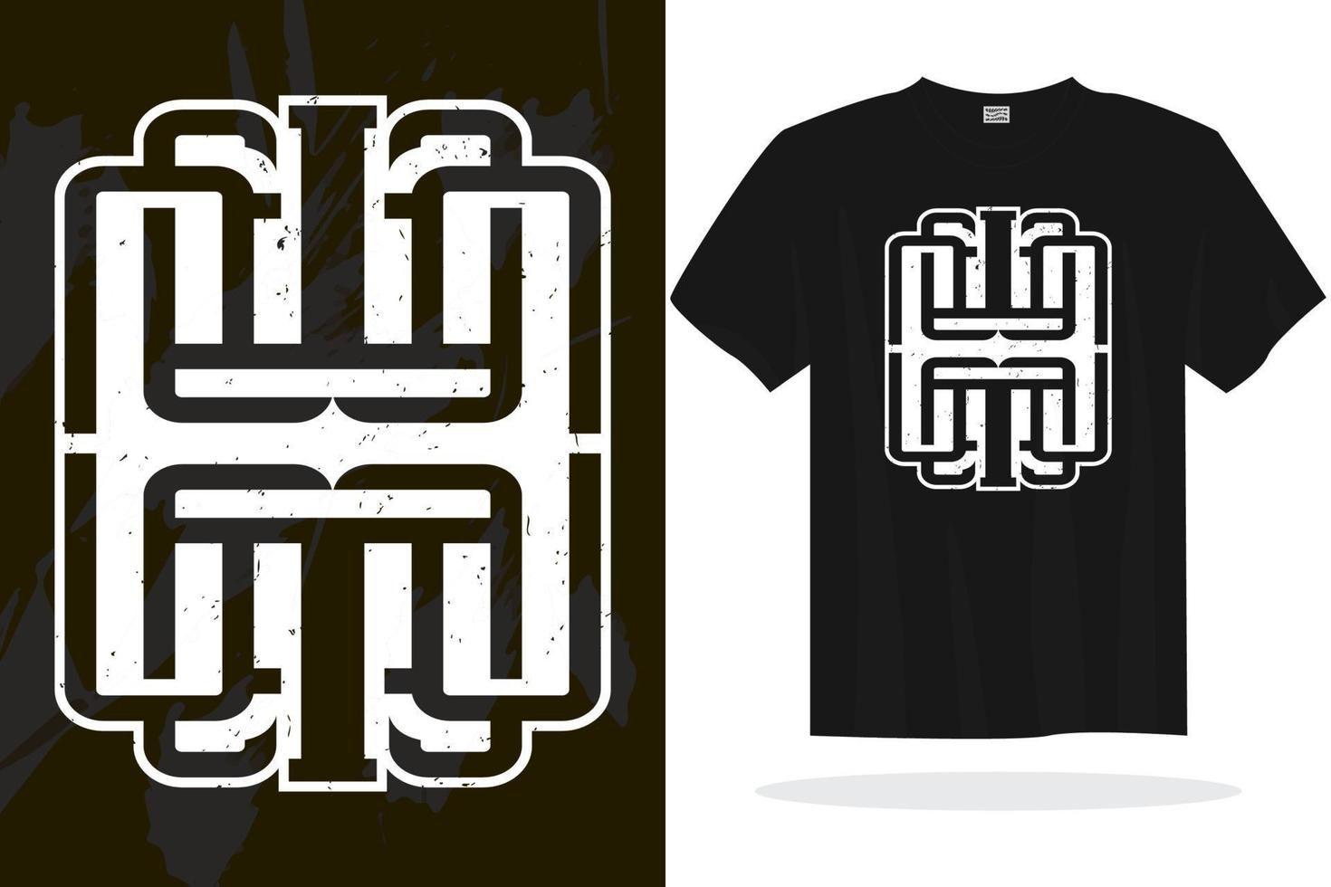 Modern t shirt design vector template with random graphics