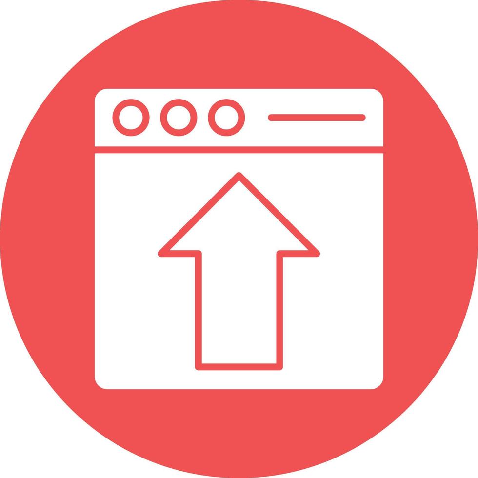 Vector Design Webpage Upload Icon Style