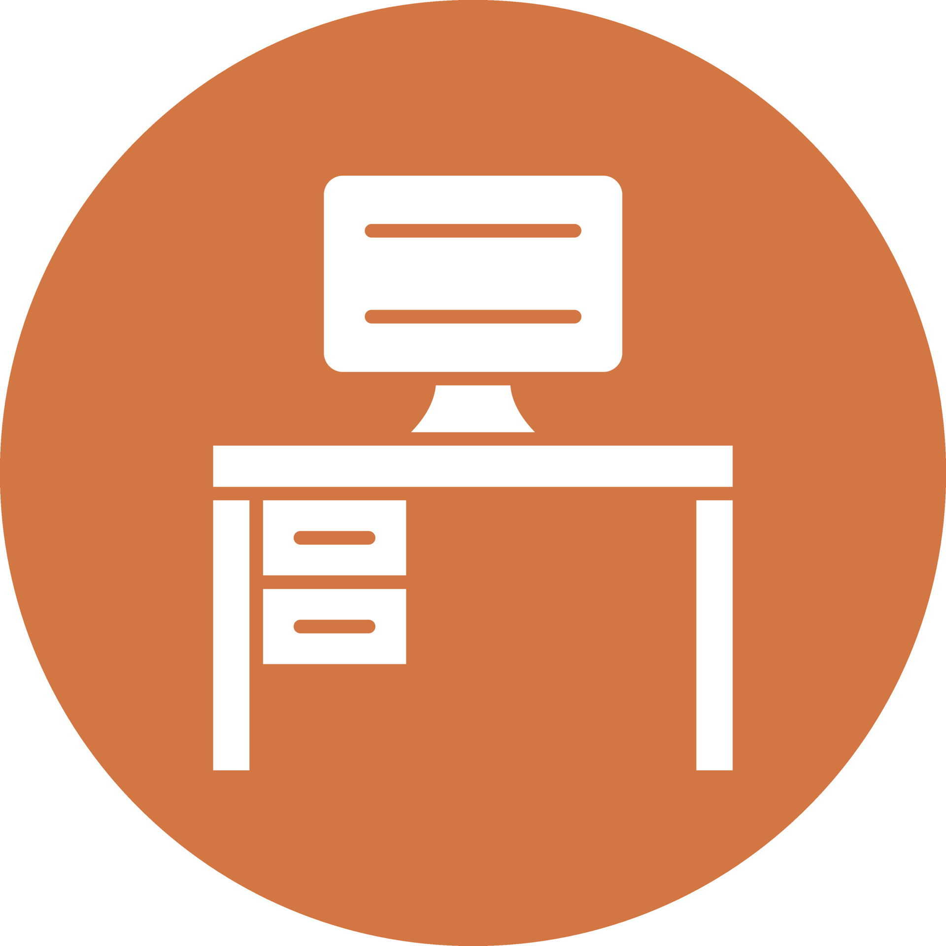 Vector Design Computer Table Icon Style 22631094 Vector Art at Vecteezy