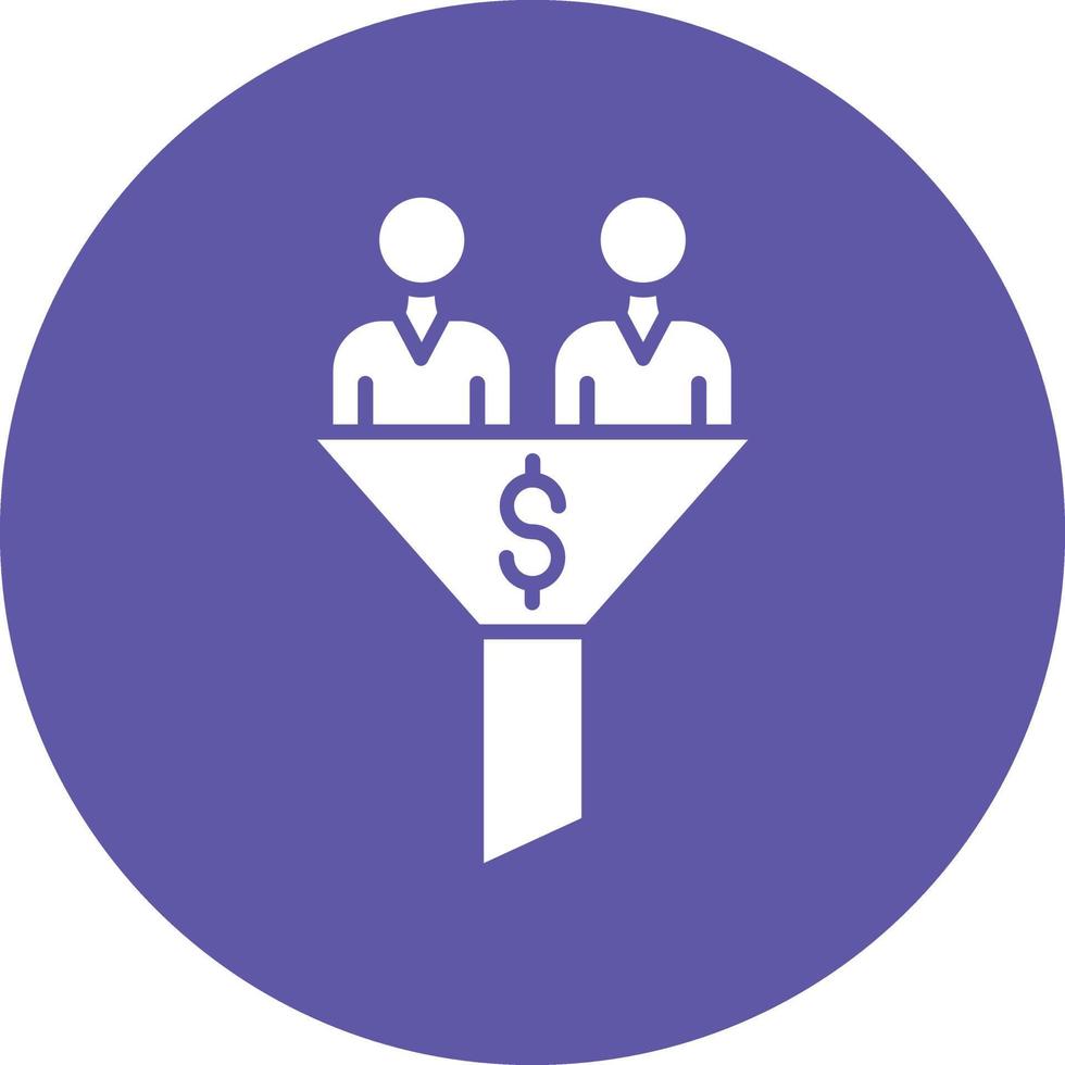 Vector Design Sales Funnel Icon Style