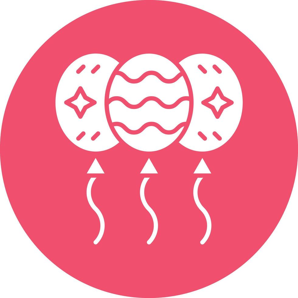Vector Design New Year Balloons Icon Style