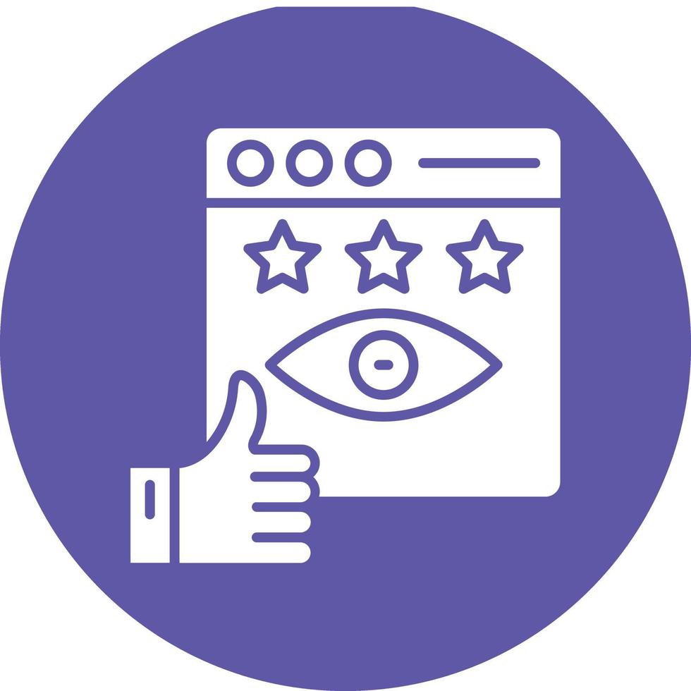 Vector Design Impression Rate Icon Style