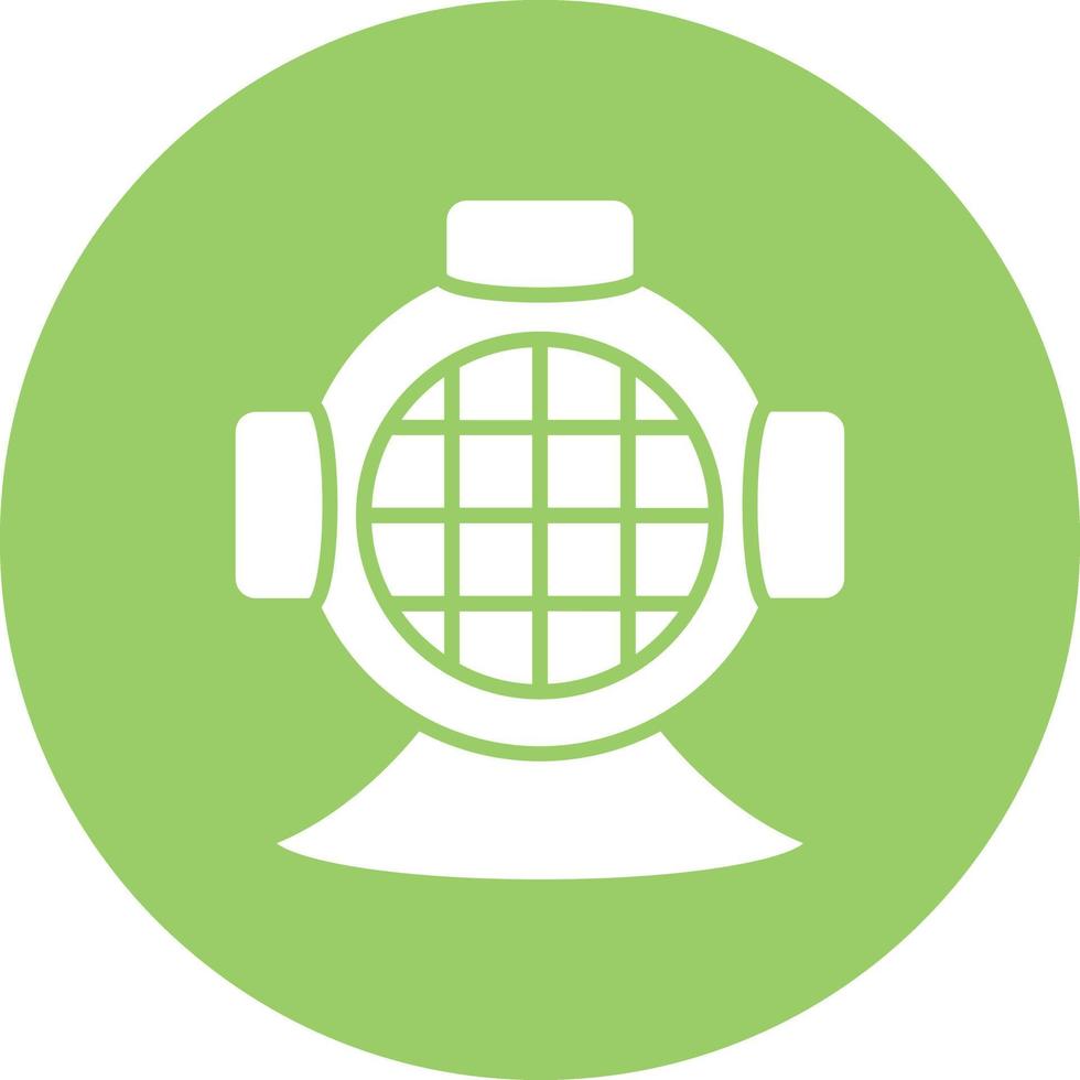 Vector Design Diving Helmet Icon Style