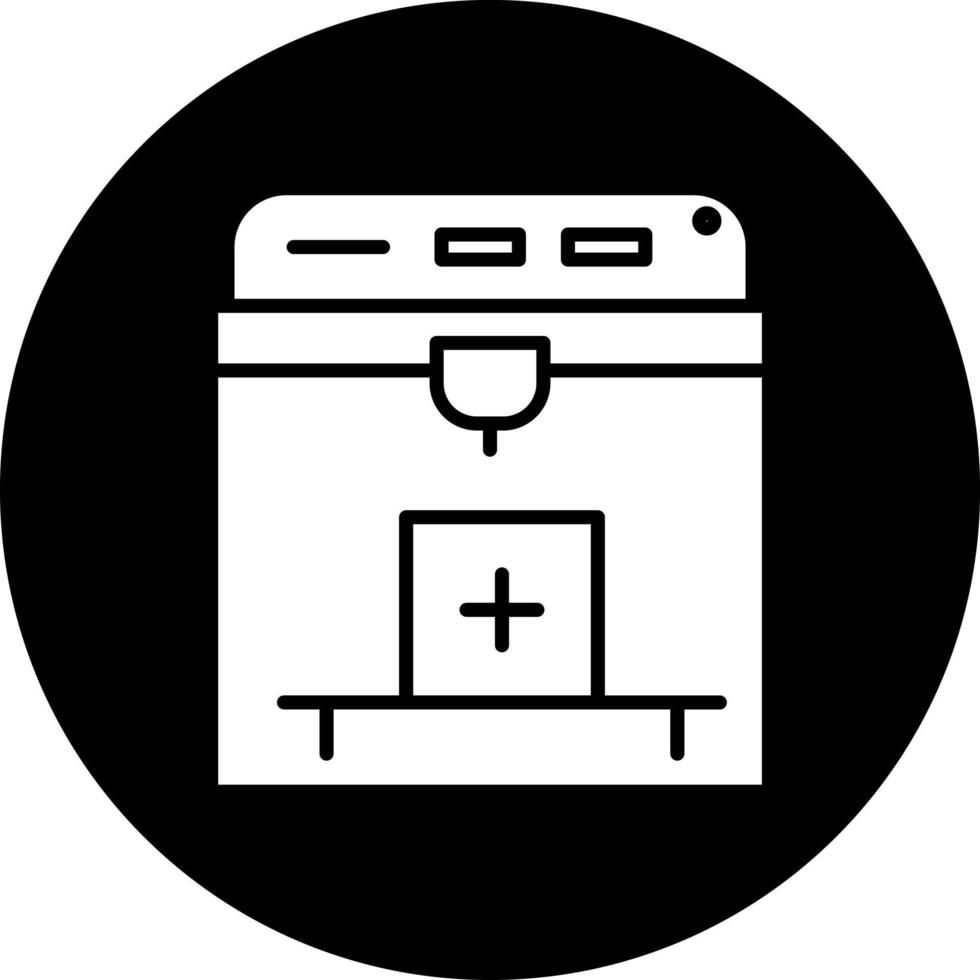 3D Printer Vector Icon Style