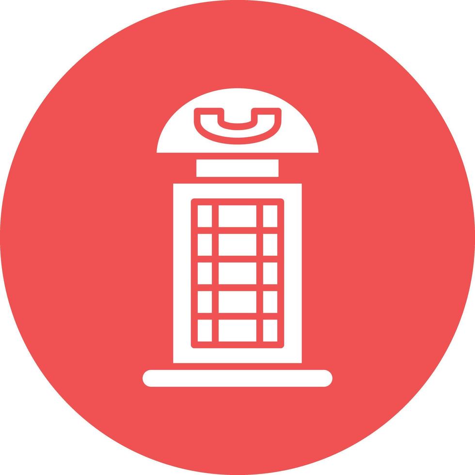 Vector Design Phone Booth Icon Style