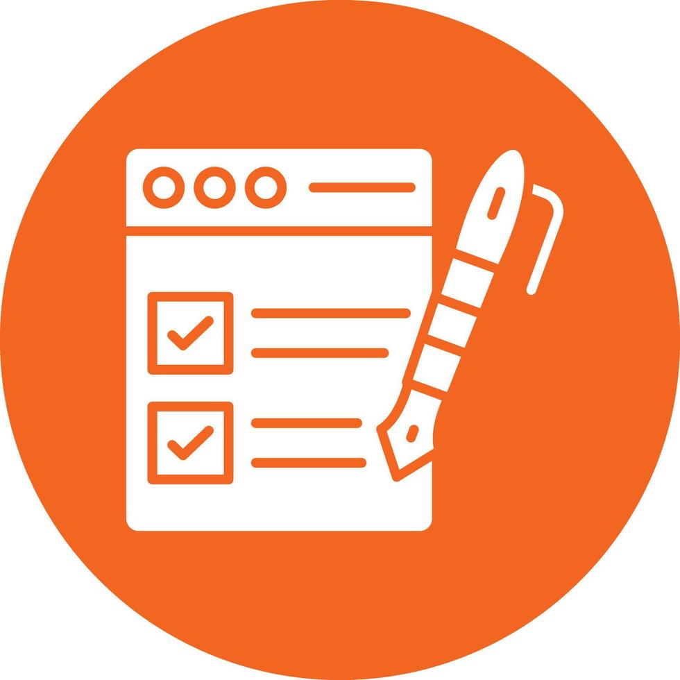 Vector Design Task List Icon Style