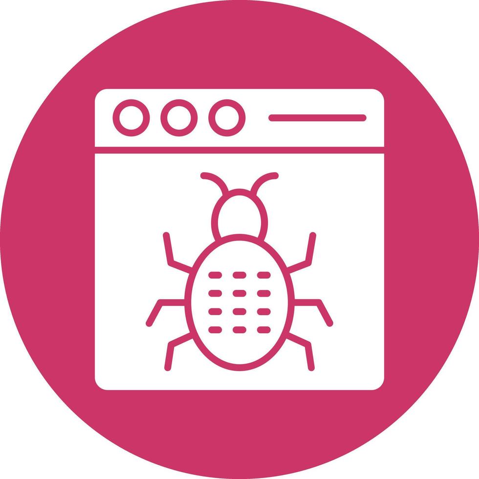 Vector Design Bug Icon Style