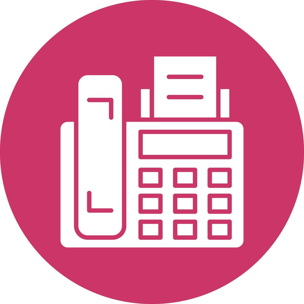 Vector Design Fax Machine Icon Style