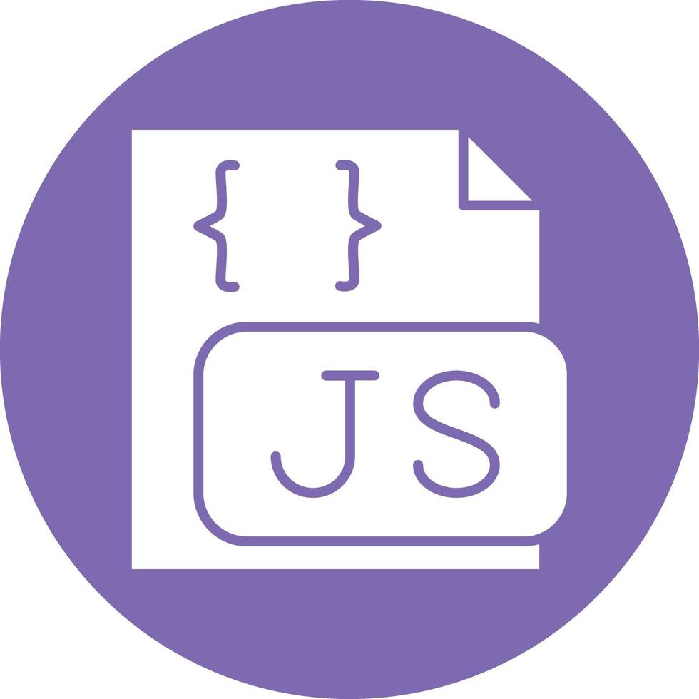 Vector Design Javascript File Icon Style