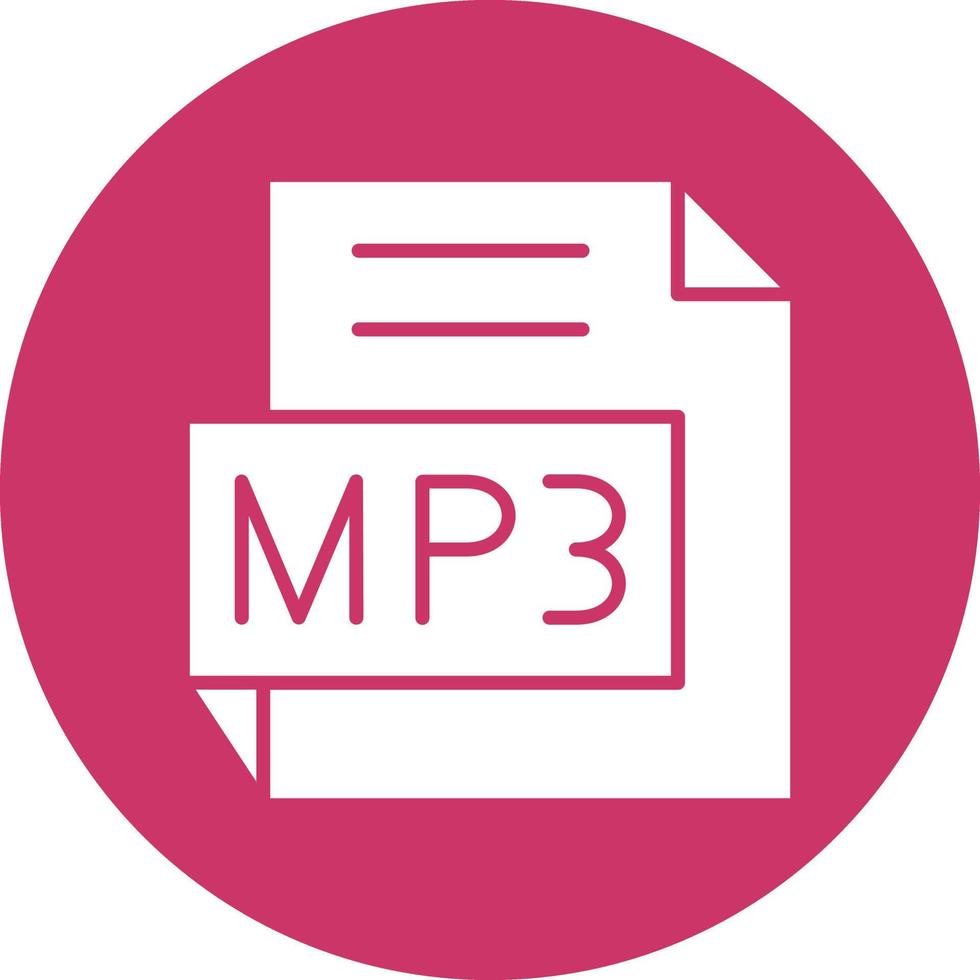 Vector Design MP3 Icon Style