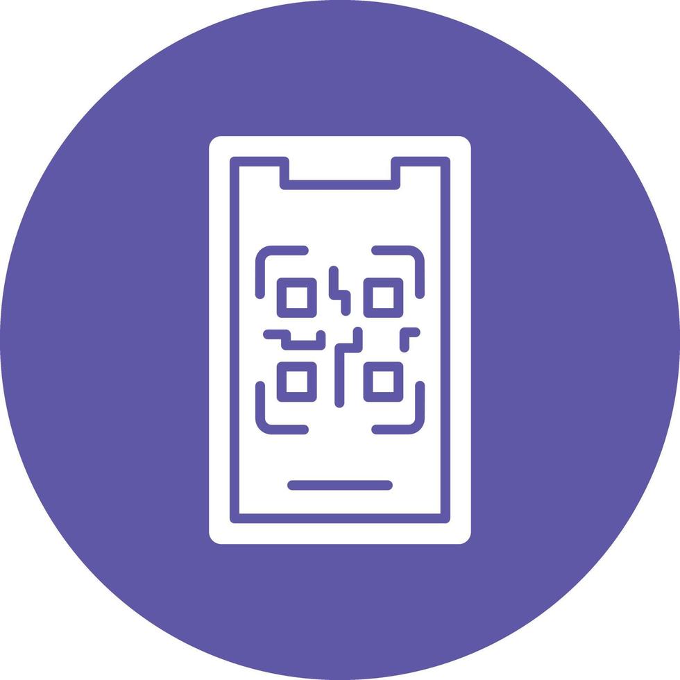 Vector Design Mobile Qr Code Icon Style
