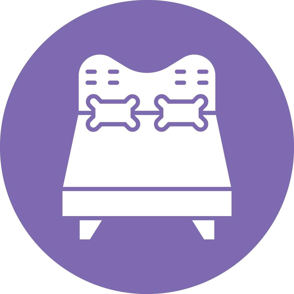 Vector Design Double Bed Icon Style