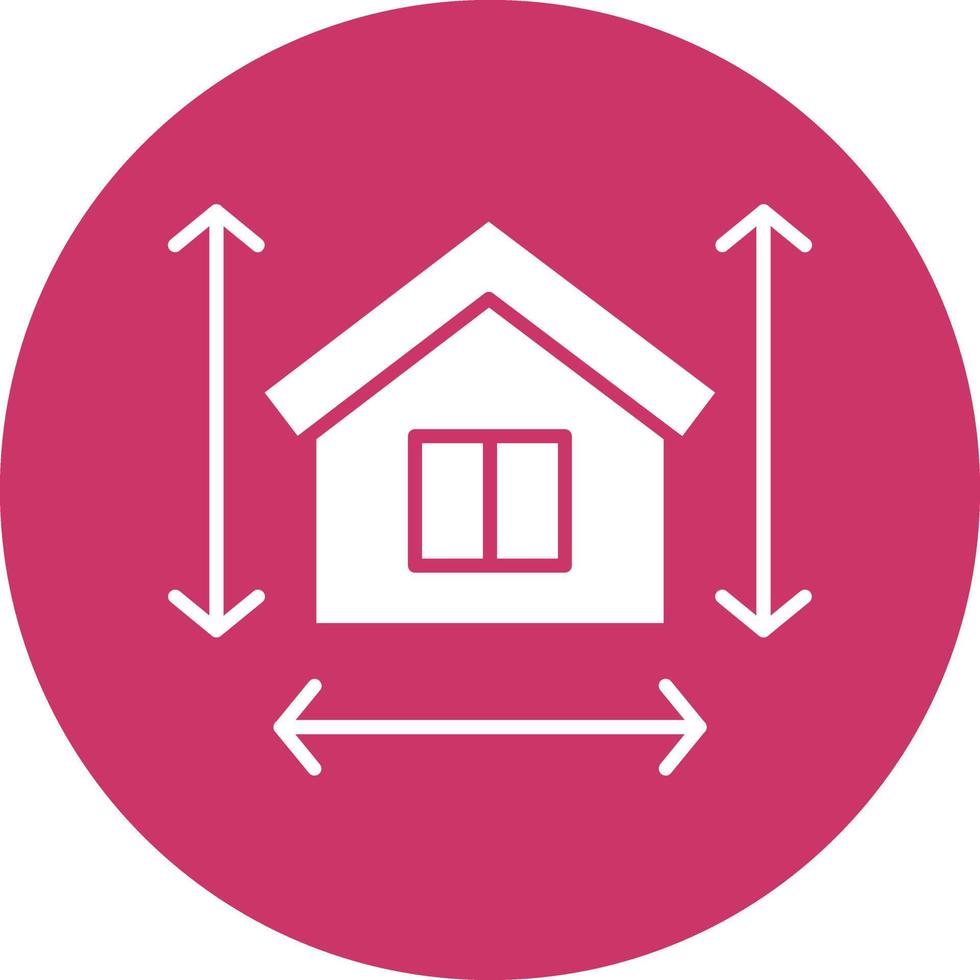 Vector Design House Measurement Icon Style