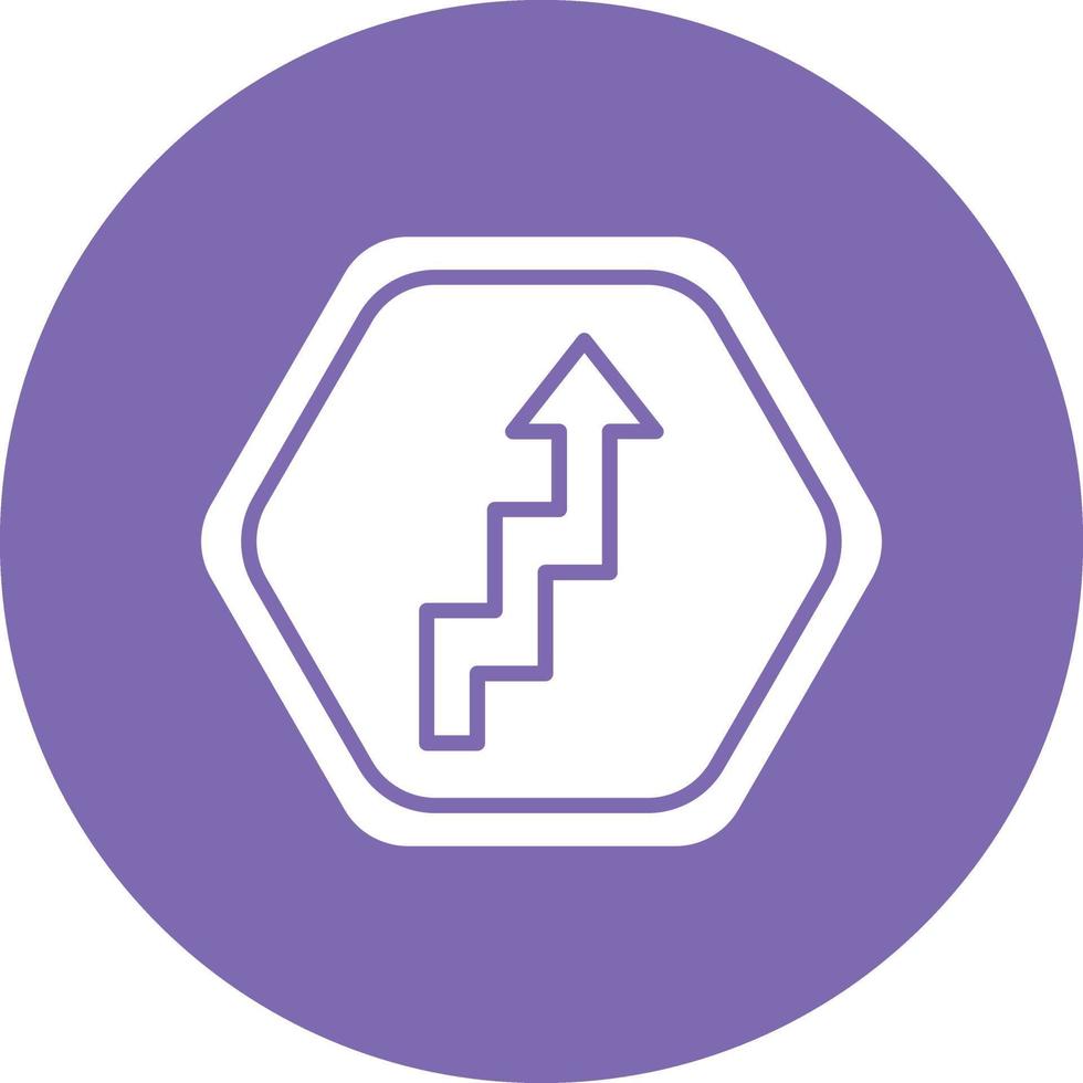 Vector Design Zig Zag Road Icon Style