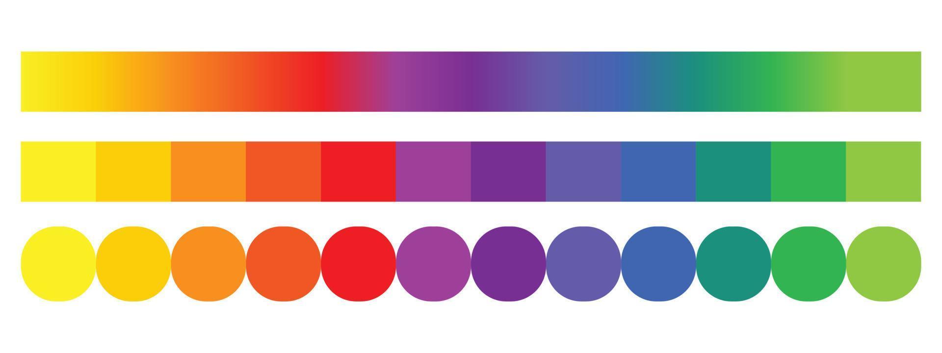 spectrum Color wheel palette, gradient. vector