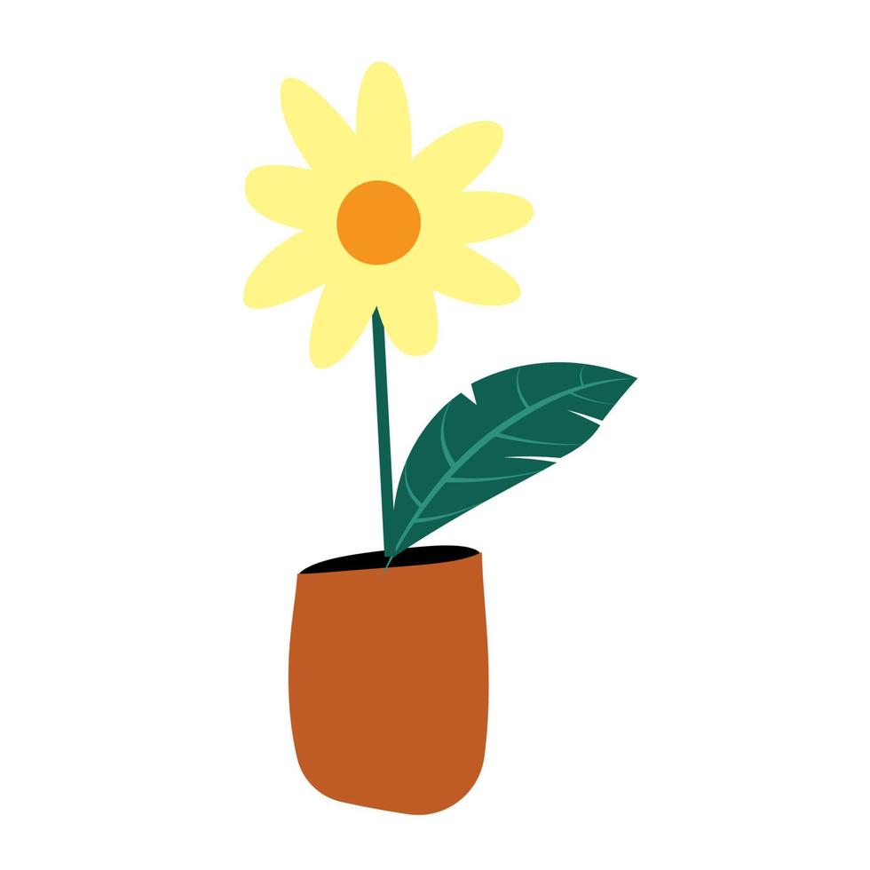 painted tropical leaves vector