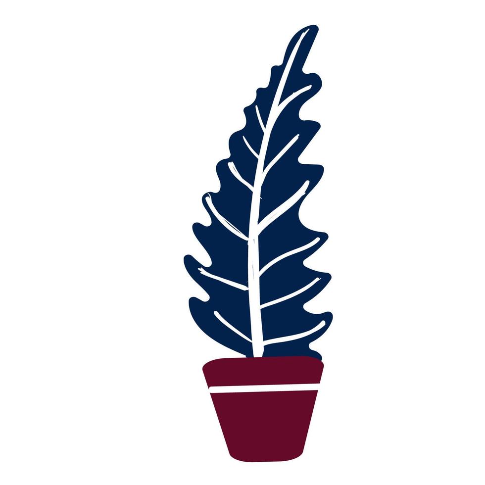 painted tropical leaves vector
