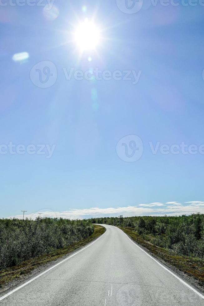 Scenic road view photo