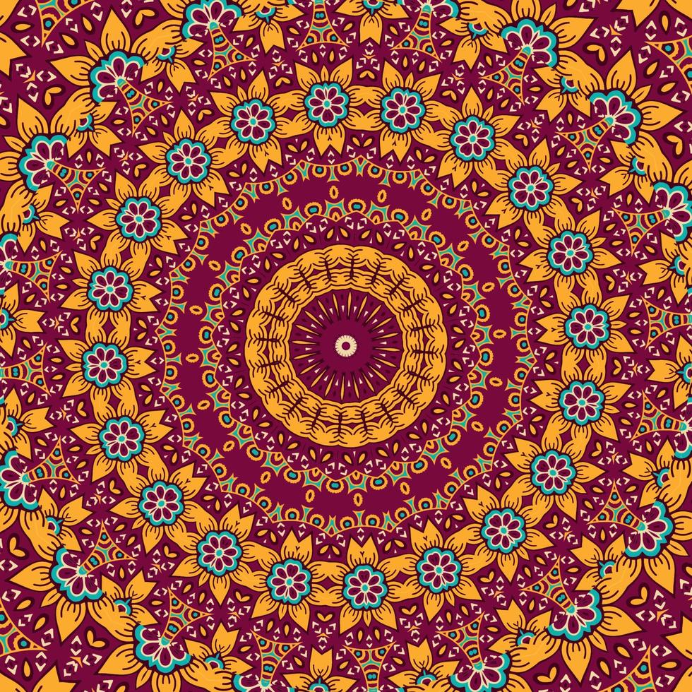 A colorful background with a pattern of flowers and leaves. vector