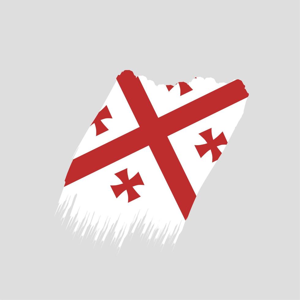 Georgia flag icon, illustration of national flag design with elegance concept, perfect for independence design vector