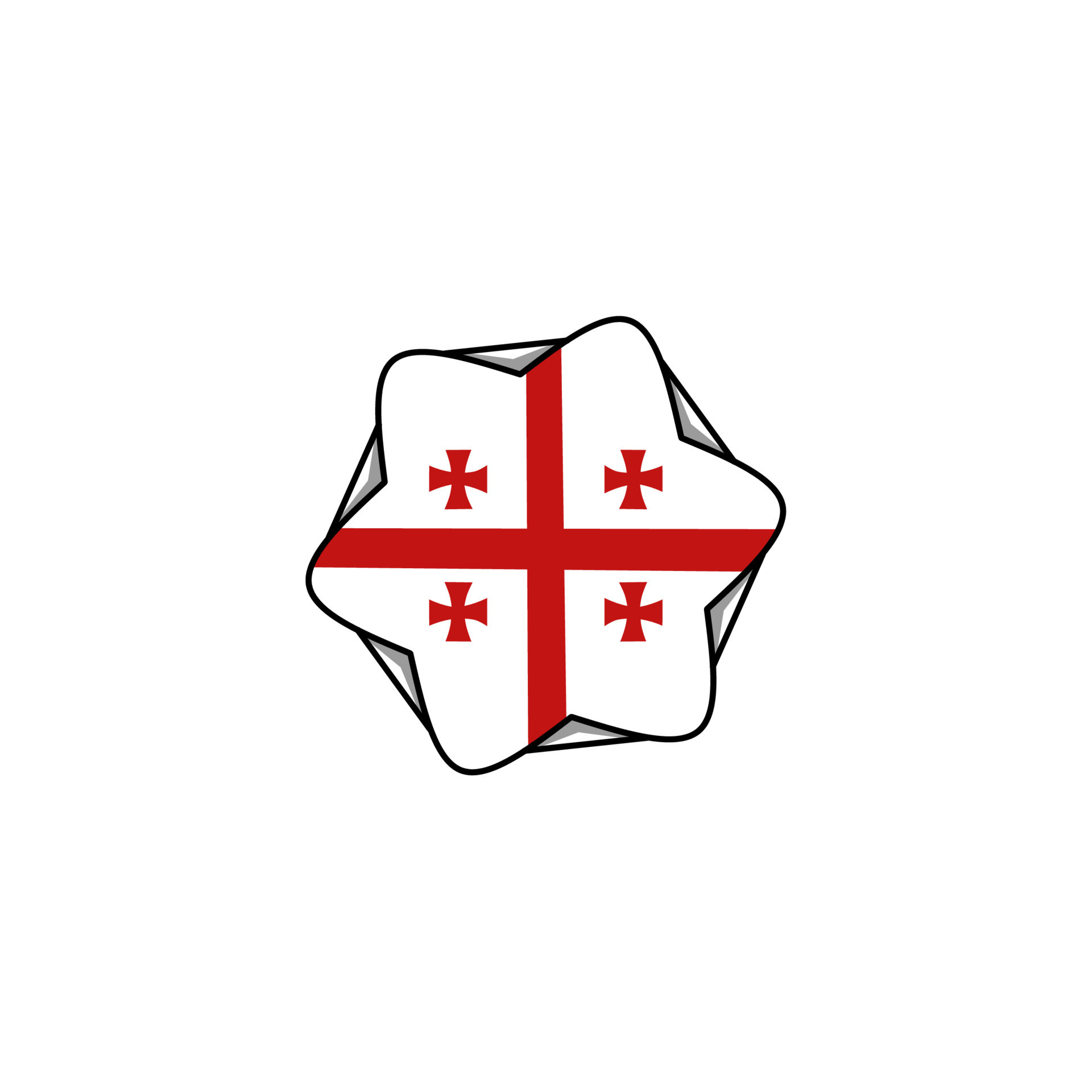 flag icon, illustration of national flag design with elegance