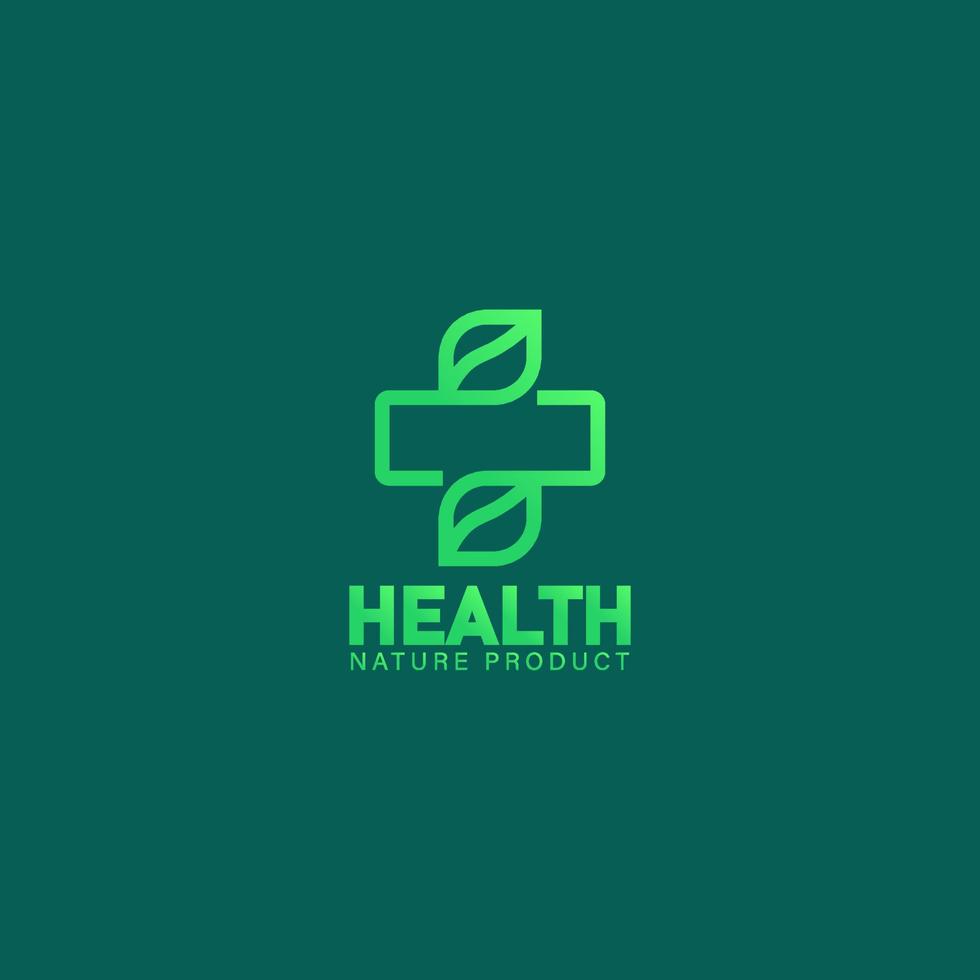 health nature product brand logo,eco health cross company insignia vector