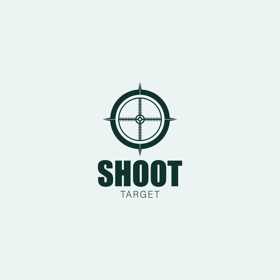 shoot target brand insignia simple design,hunter logo vector