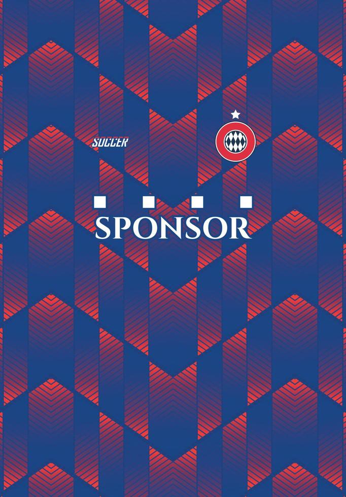 Soccer jersey design for sublimation, sport t shirt design vector
