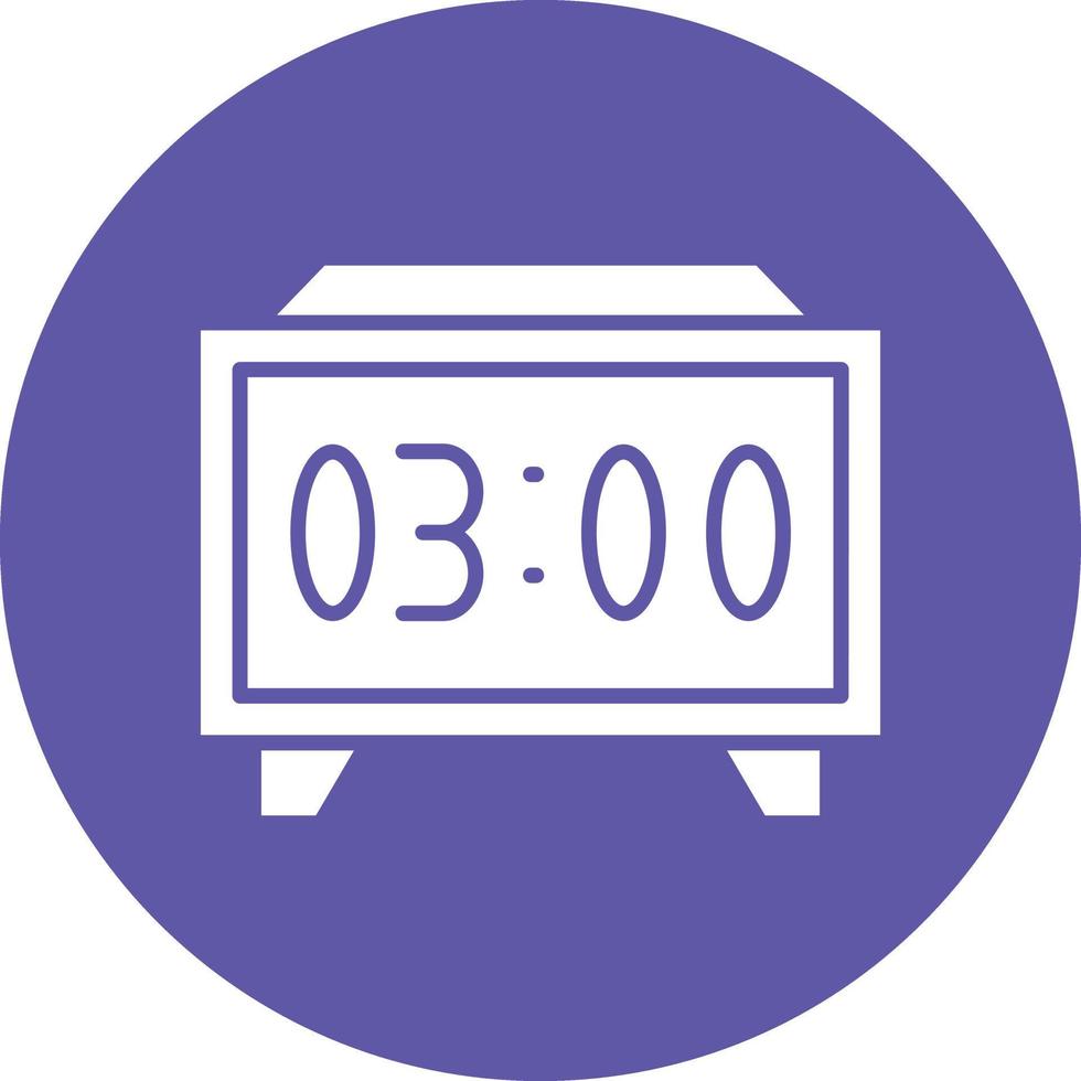 Vector Design Digital Clock Icon Style