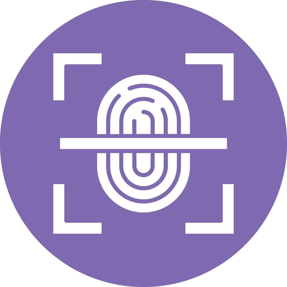 Vector Design Fingerprint Scan Icon Style