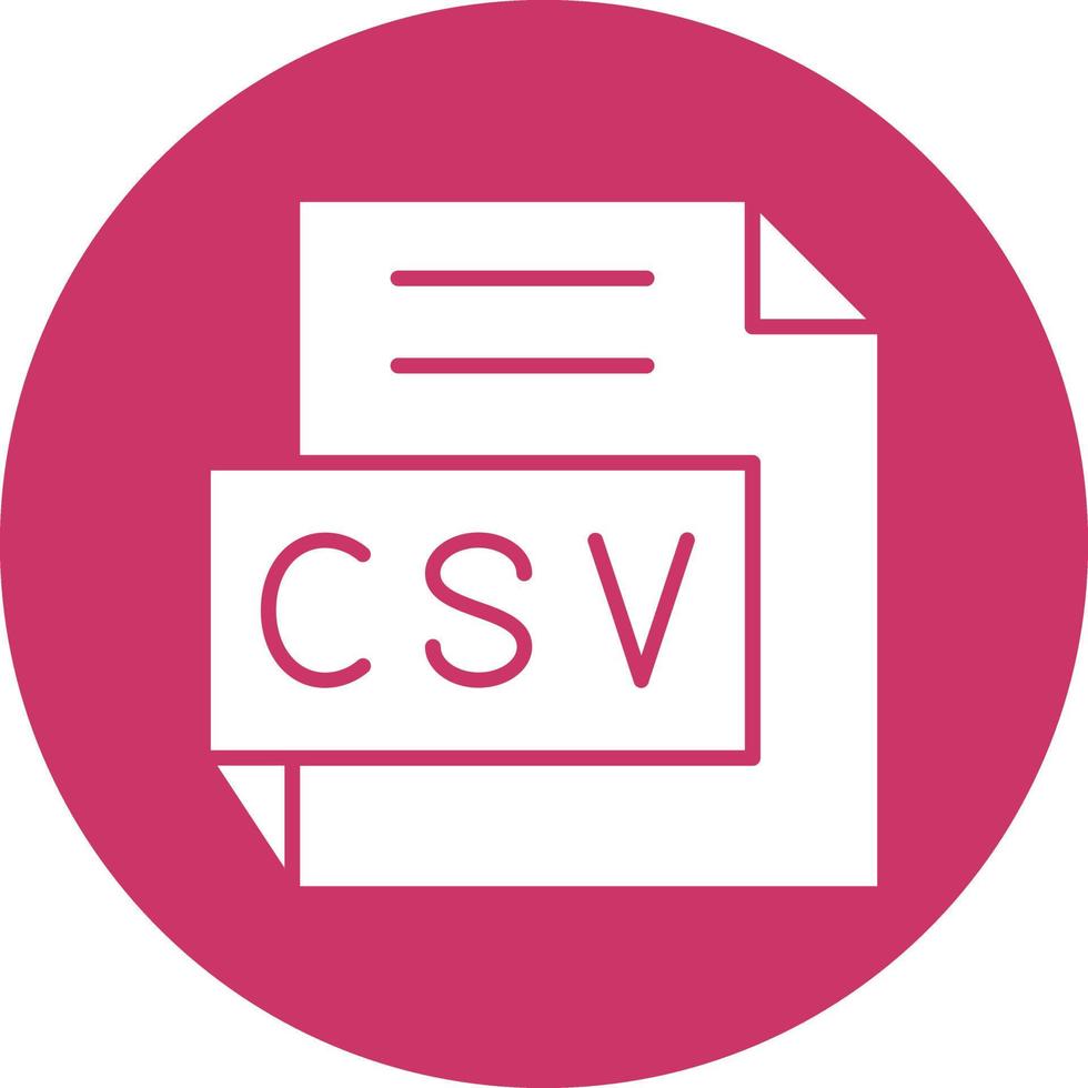 Vector Design CSV Icon Style
