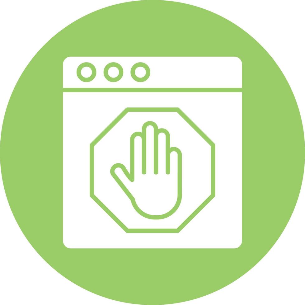 Vector Design AD Blocker Icon Style