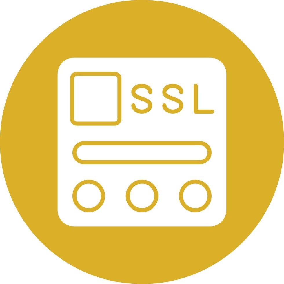 Vector Design SSL File Icon Style