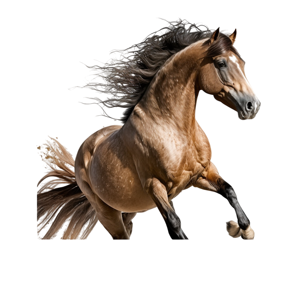 cavallo animale realistico bianca sfondo trasparente png