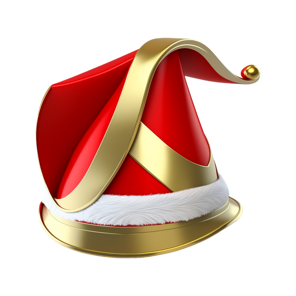 de kerstman claus hoed hd transparant png