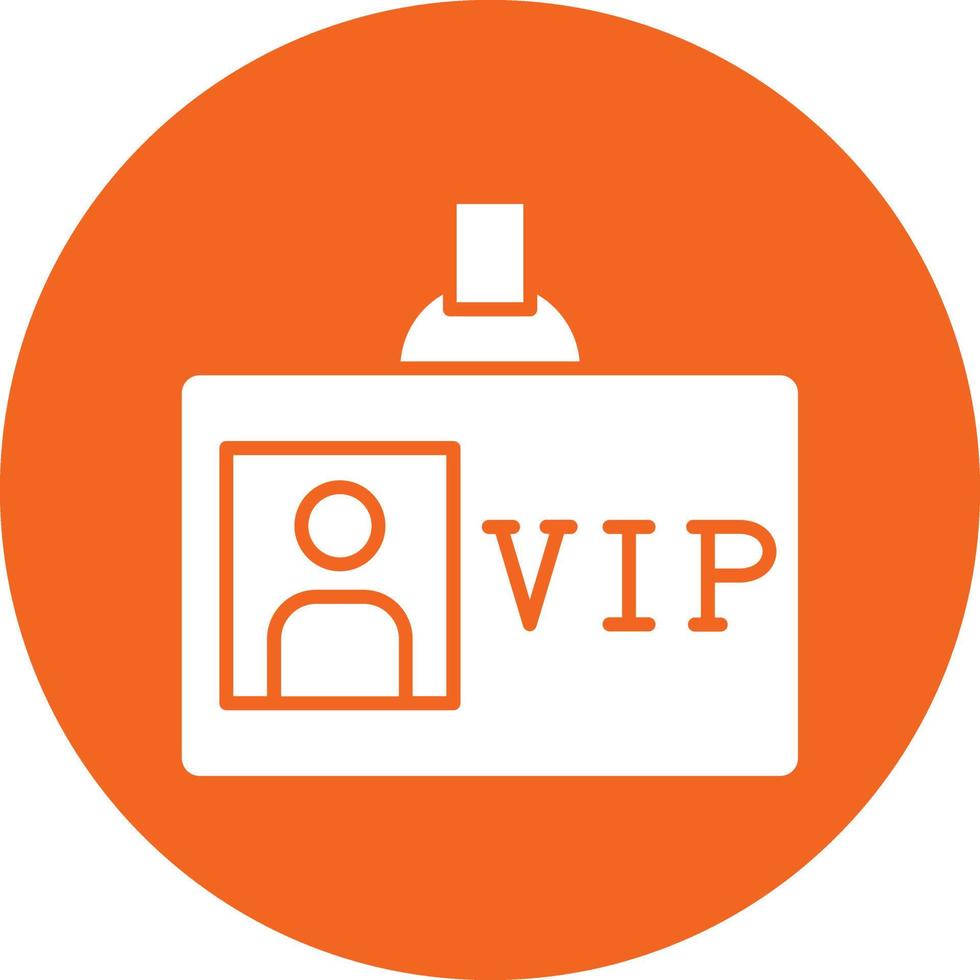 Vector Design VIP Pass Icon Style