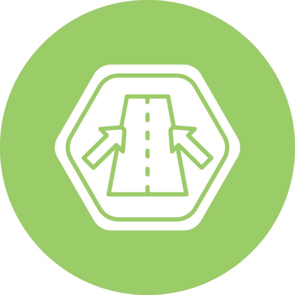 Vector Design Keep In Lane Icon Style