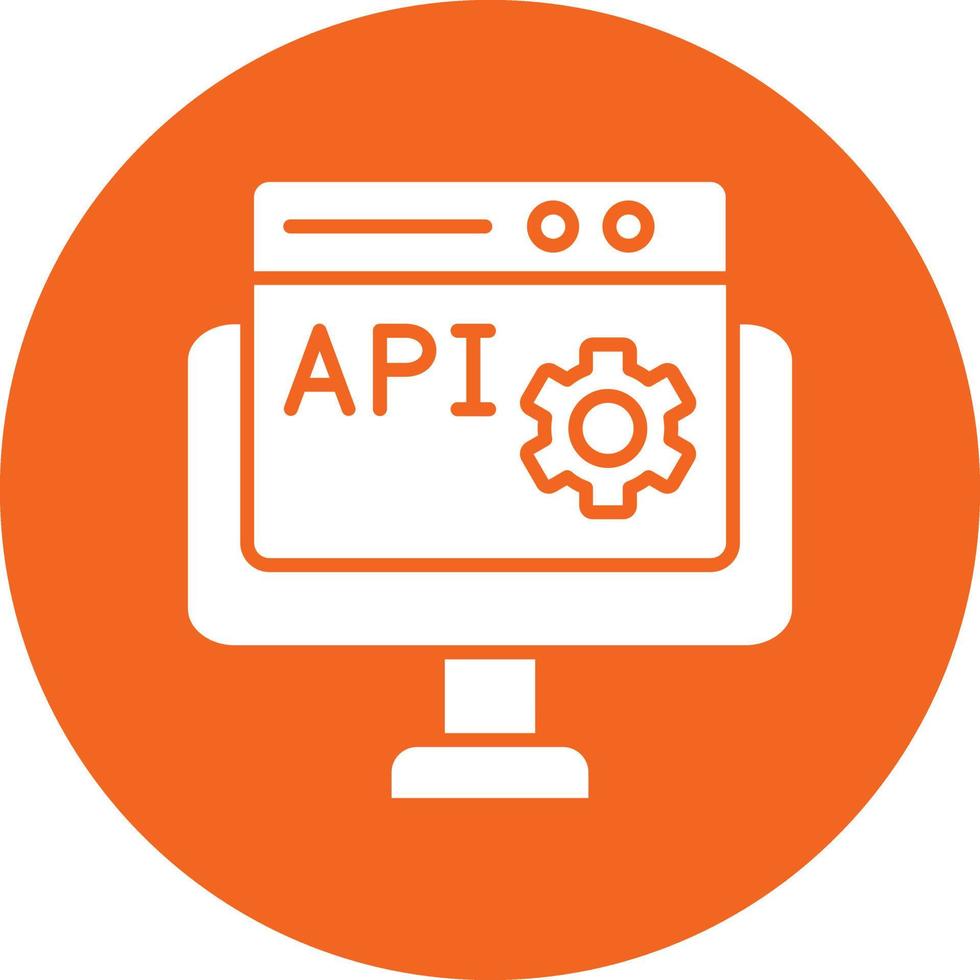 vector diseño web api icono estilo 22633787 Vector en Vecteezy