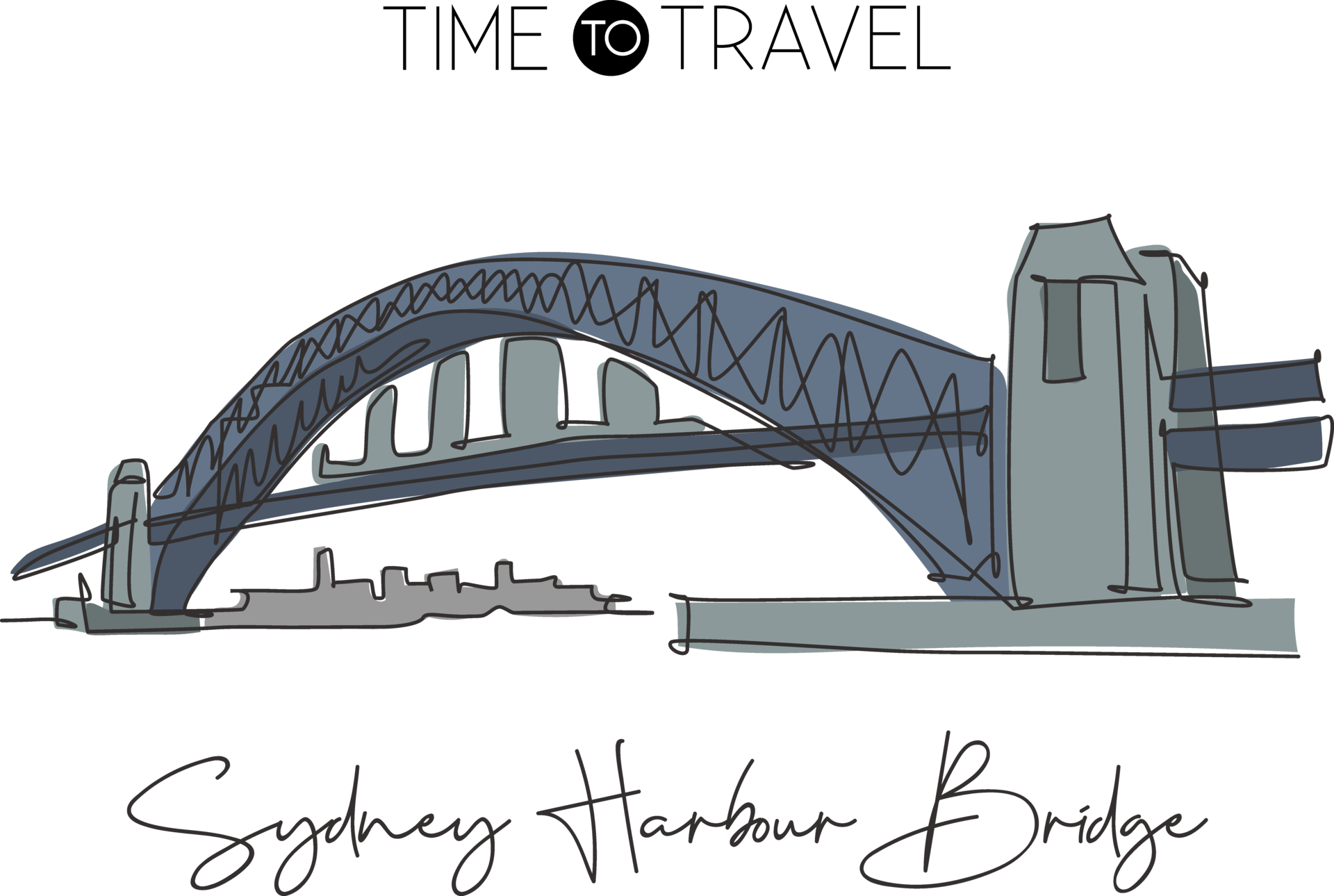 The Sydney Harbour Bridge fine art print | Falls Rest