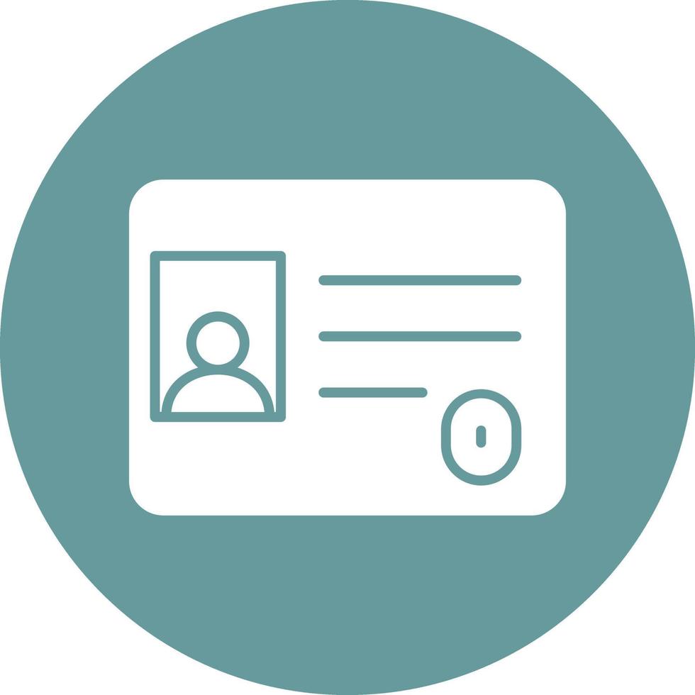 Vector Design Identification Card Icon Style