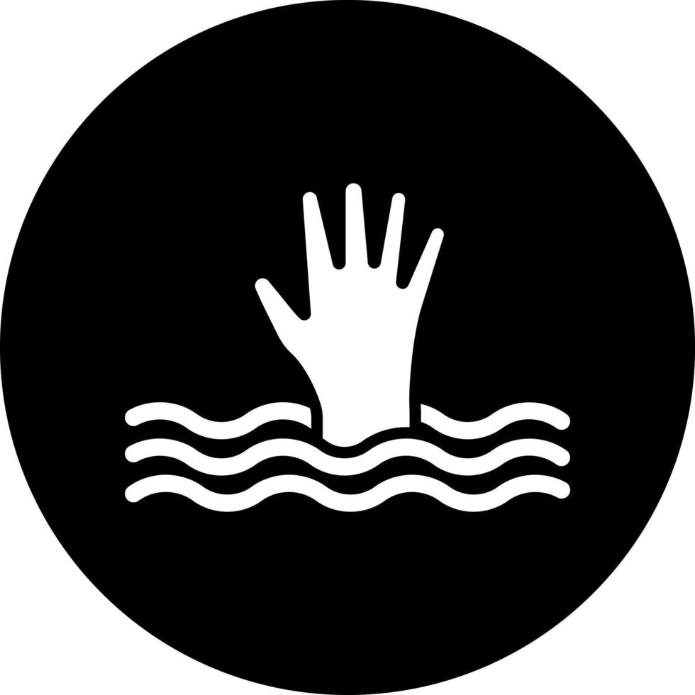 Drown Vector Icon Style