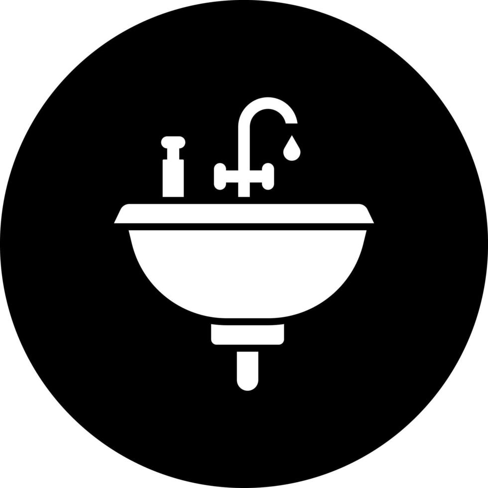 lavabo vector icono estilo