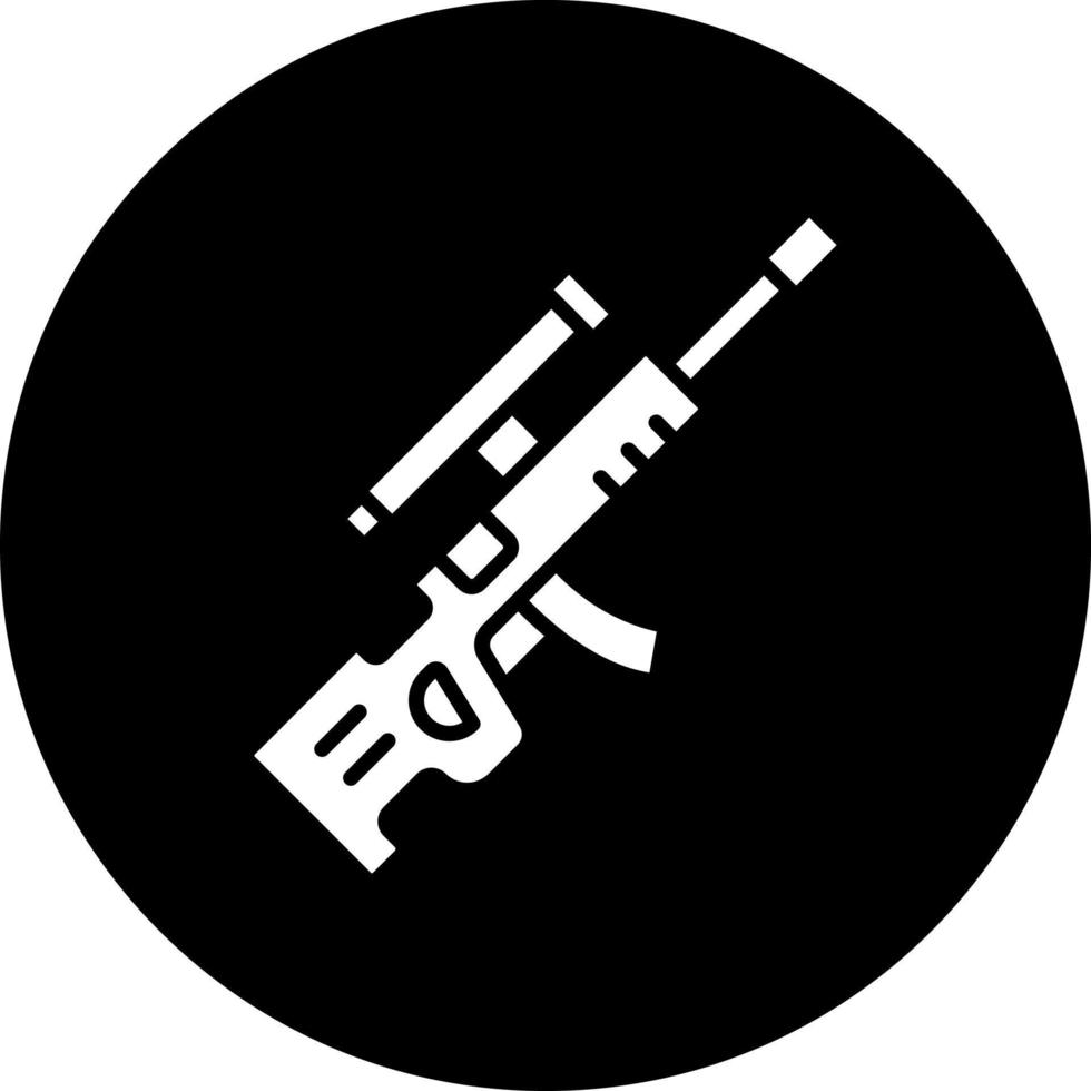 Designated Marksman Rifl Vector Icon Style