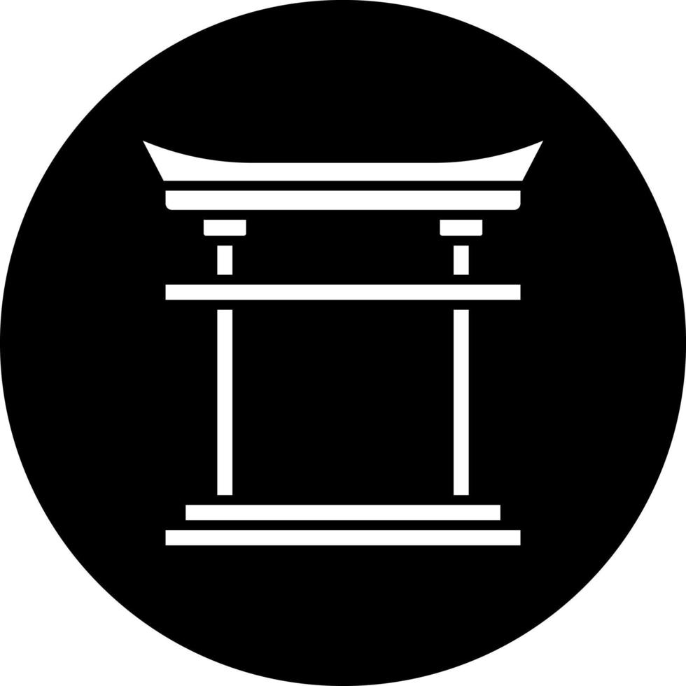 Torii Gate Vector Icon Style
