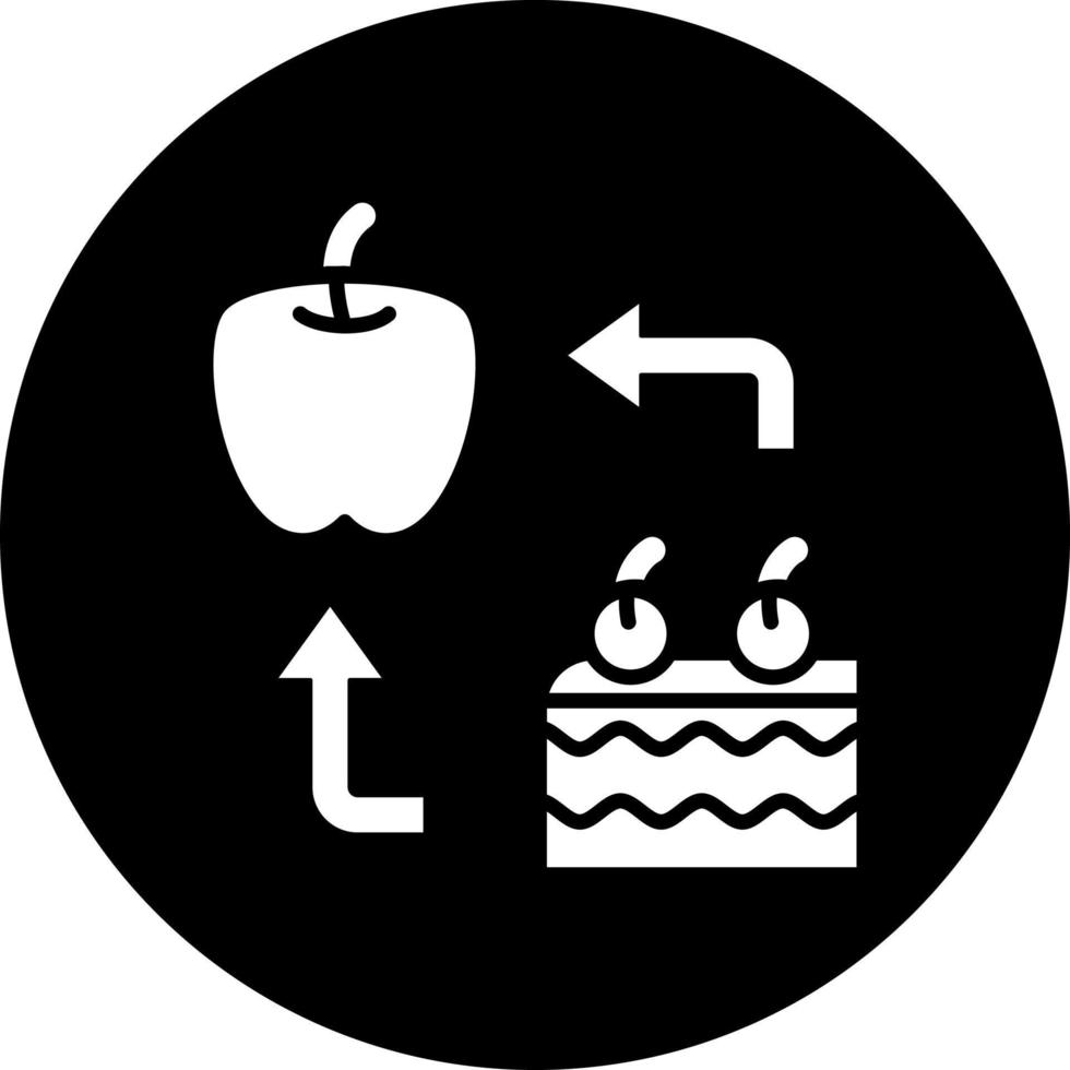 Food Substitution Vector Icon Style